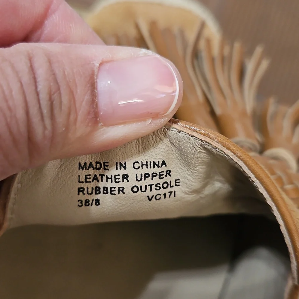 Michael Kors Brown Espadrille Tassel Loafers‎ Size 8